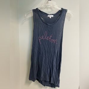 Peloton twist back asymmetrical tank top